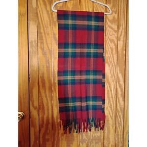 Cashmere Plaid Scarf 70"X14" 100%acrylic Multicolor